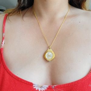 Vintage Swiss Regus 17 Jewels Watch Necklace